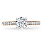 0.75 CT Round Cut Solitaire Moissanite Engagement ring 7